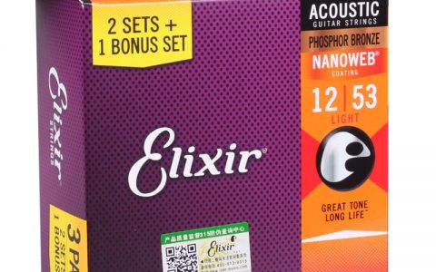 Elixir伊利克斯16545三套装镀膜磷铜弦