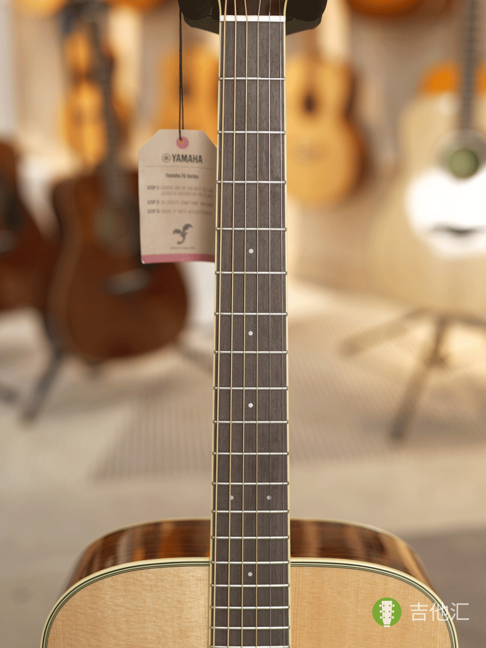 雅马哈FG830 指板实拍图