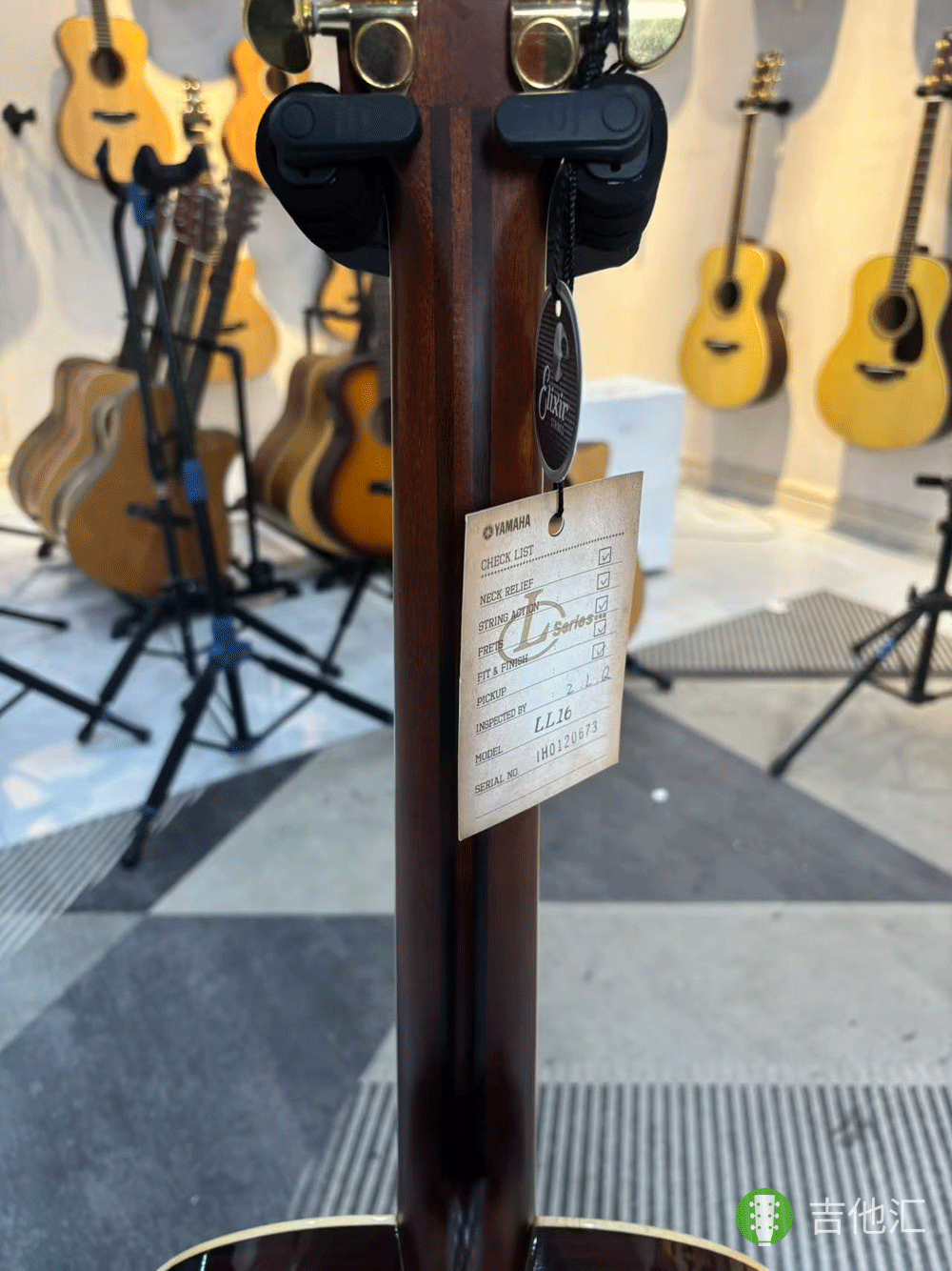 雅马哈LL16 琴颈实拍图