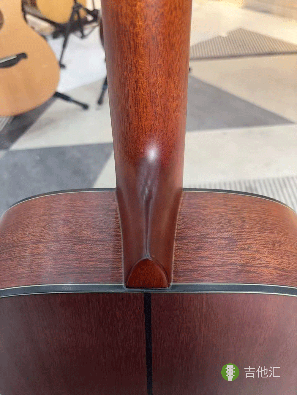 雅马哈FG3 琴颈接柄处实拍图