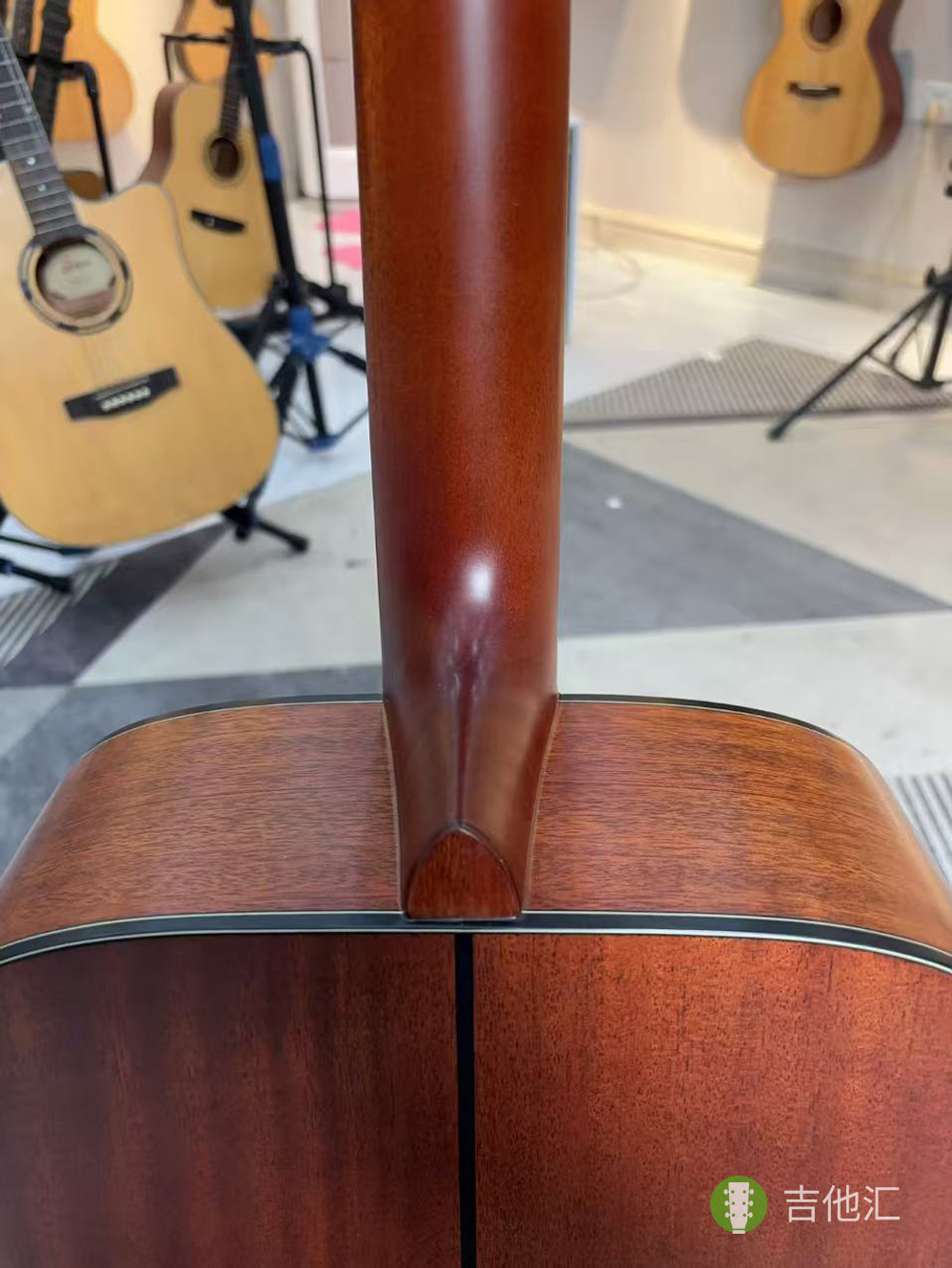 雅马哈FG3 琴颈接柄处实拍图
