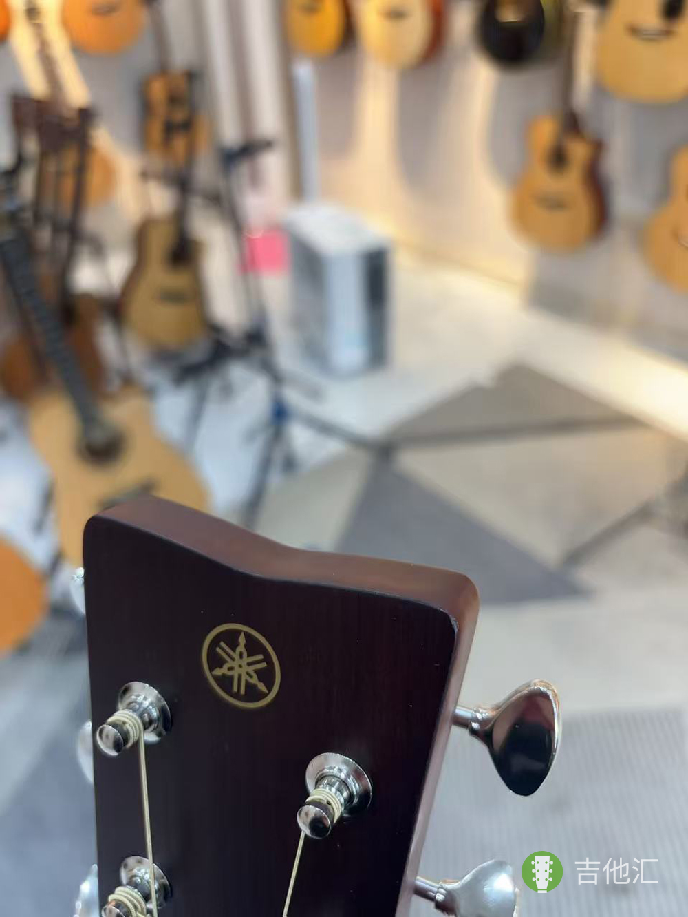 雅马哈FG5 琴头磕碰实拍图