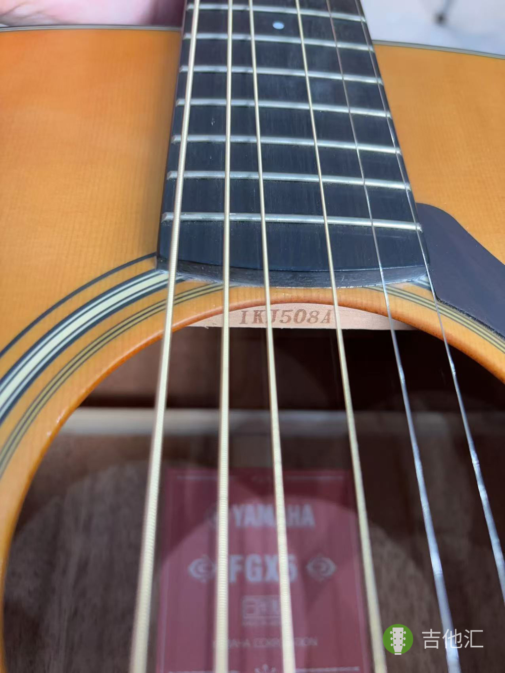 雅马哈FGX5 音孔编码实拍图